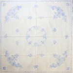 Előnyomott hímezhető terítő 90*90 A34