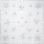 Előnyomott hímezhető terítő 90*90 A41