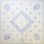 Előnyomott hímezhető terítő 90*90 A44