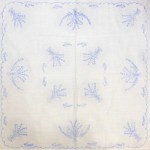 Előnyomott hímezhető terítő 90*90 A48