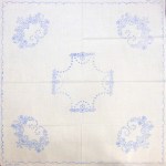 Előnyomott hímezhető terítő 90*90 A53