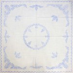 Előnyomott hímezhető terítő 90*90 A54