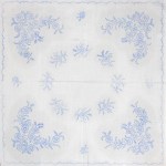 Előnyomott hímezhető terítő 90*90 A61