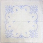 Előnyomott hímezhető terítő 90*90 A65